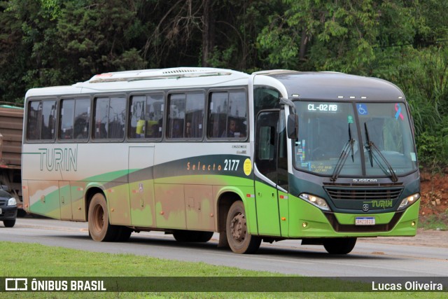 Turin Transportes 2177 na cidade de Conselheiro Lafaiete, Minas Gerais, Brasil, por Lucas Oliveira. ID da foto: 12066564.