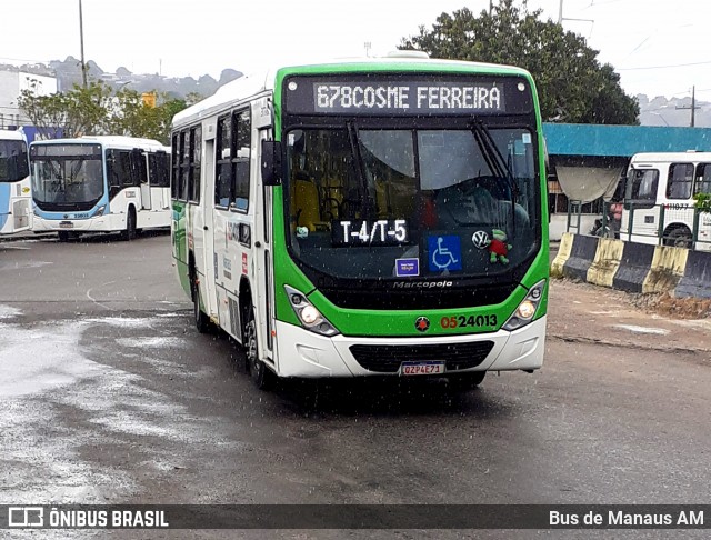 Via Verde Transportes Coletivos 0524013 na cidade de Manaus, Amazonas, Brasil, por Bus de Manaus AM. ID da foto: 12066485.