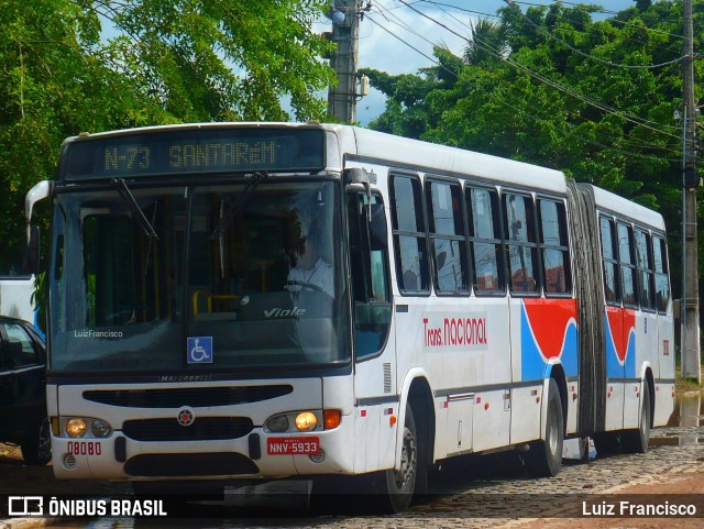 Transnacional Transportes Urbanos 08080 na cidade de Natal, Rio Grande do Norte, Brasil, por Luiz Francisco. ID da foto: 12067041.