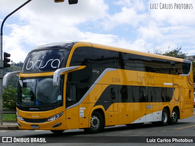 Brisa Ônibus 23304 na cidade de Juiz de Fora, Minas Gerais, Brasil, por Luiz Carlos Photobus. ID da foto: 12066924.