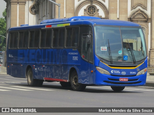 Transportes Campo Grande D53912 na cidade de Rio de Janeiro, Rio de Janeiro, Brasil, por Marlon Mendes da Silva Souza. ID da foto: 12066720.