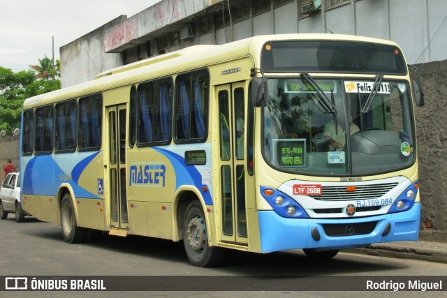 Master Transportes Coletivos de Passageiros RJ 159.084 na cidade de Duque de Caxias, Rio de Janeiro, Brasil, por Rodrigo Miguel. ID da foto: 12067231.
