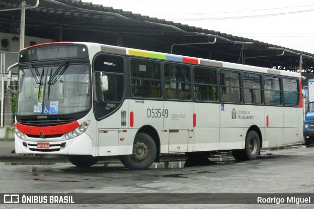 Transportes Campo Grande D53549 na cidade de Rio de Janeiro, Rio de Janeiro, Brasil, por Rodrigo Miguel. ID da foto: 12067178.