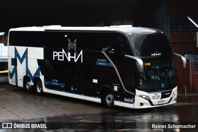 Empresa de Ônibus Nossa Senhora da Penha 64045 na cidade de Porto Alegre, Rio Grande do Sul, Brasil, por Rainer Schumacher. ID da foto: 12066478.