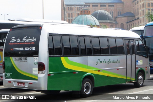 Flor da Montanha Transportes e Turismo 930 na cidade de Aparecida, São Paulo, Brasil, por Marcio Alves Pimentel. ID da foto: 12068085.