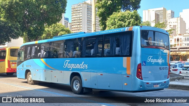 Auto Ônibus Fagundes RJ 101.173 na cidade de Rio de Janeiro, Rio de Janeiro, Brasil, por Jose Ricardo Junior. ID da foto: 12066120.