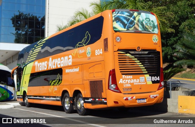Empresa de Transporte Coletivo Trans Acreana 804 na cidade de Aparecida, São Paulo, Brasil, por Guilherme Arruda. ID da foto: 12066843.
