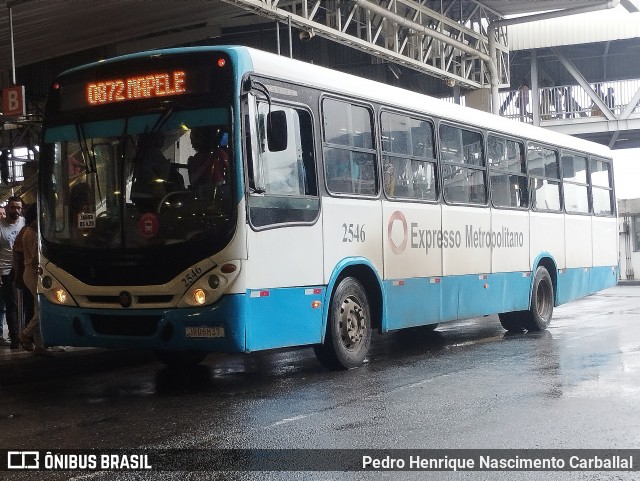 Expresso Metropolitano Transportes 2546 na cidade de Salvador, Bahia, Brasil, por Pedro Henrique Nascimento Carballal. ID da foto: 12066844.
