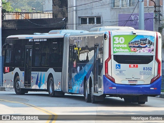 Next Mobilidade - ABC Sistema de Transporte 8352 na cidade de São Bernardo do Campo, São Paulo, Brasil, por Henrique Santos. ID da foto: 12109668.
