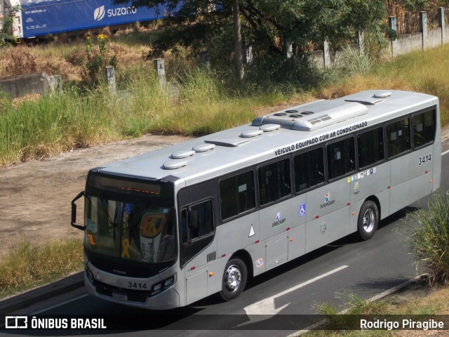 VB Transportes e Turismo 3414 na cidade de Campinas, São Paulo, Brasil, por Rodrigo Piragibe. ID da foto: 12111295.