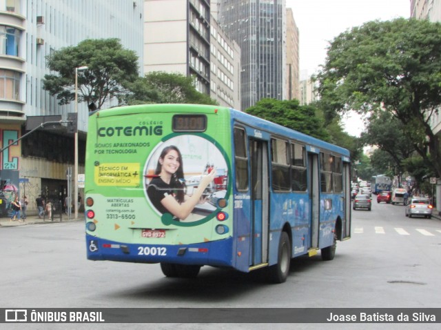 SM Transportes 20012 na cidade de Belo Horizonte, Minas Gerais, Brasil, por Joase Batista da Silva. ID da foto: 12109979.