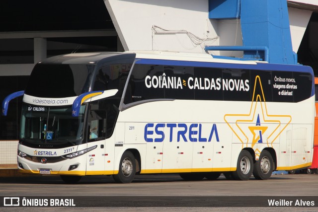 Viação Estrela 2311 na cidade de Goiânia, Goiás, Brasil, por Weiller Alves. ID da foto: 12111269.