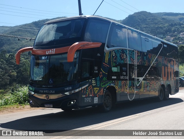 UTIL - União Transporte Interestadual de Luxo 11910 na cidade de Ouro Preto, Minas Gerais, Brasil, por Helder José Santos Luz. ID da foto: 12110131.