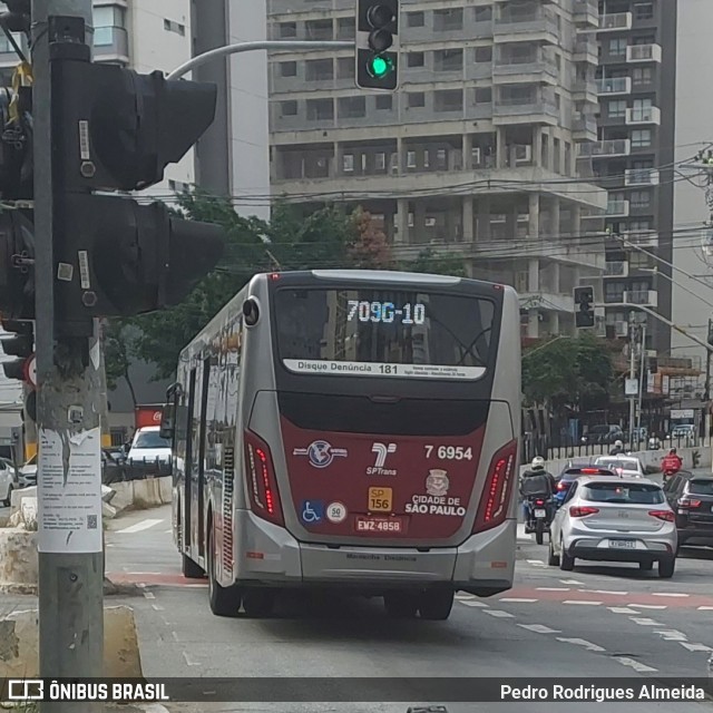 Viação Gatusa Transportes Urbanos 7 6954 na cidade de São Paulo, São Paulo, Brasil, por Pedro Rodrigues Almeida. ID da foto: 12112309.