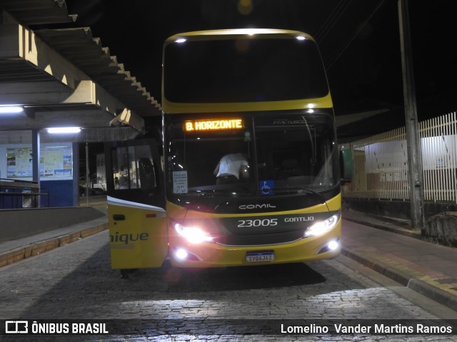 Empresa Gontijo de Transportes 23005 na cidade de Diamantina, Minas Gerais, Brasil, por Lomelino  Vander Martins Ramos. ID da foto: 12114129.