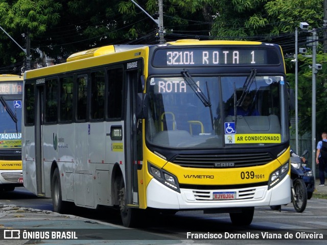 Via Metro - Auto Viação Metropolitana 0391061 na cidade de Fortaleza, Ceará, Brasil, por Francisco Dornelles Viana de Oliveira. ID da foto: 12112368.