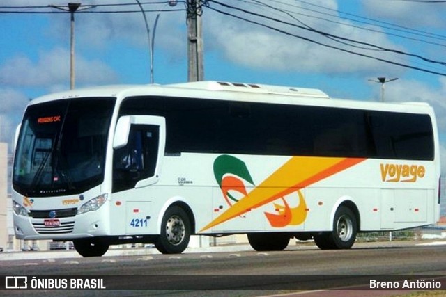 Voyage Transportes e Turismo 4211 na cidade de Aracaju, Sergipe, Brasil, por Breno Antônio. ID da foto: 12114036.