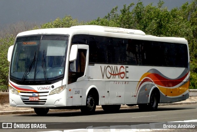 Voyage Transportes e Turismo 2243 na cidade de Aracaju, Sergipe, Brasil, por Breno Antônio. ID da foto: 12116025.
