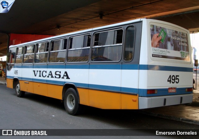 VICASA - Viação Canoense S.A. 495 na cidade de Porto Alegre, Rio Grande do Sul, Brasil, por Emerson Dorneles. ID da foto: 12117443.