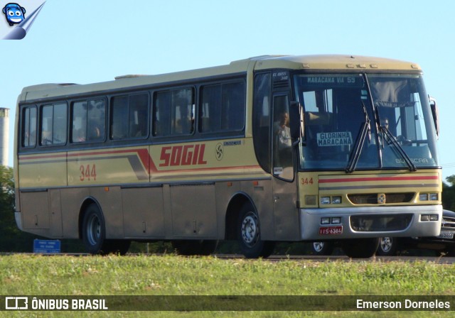 SOGIL - Sociedade de Ônibus Gigante Ltda. 344 na cidade de Porto Alegre, Rio Grande do Sul, Brasil, por Emerson Dorneles. ID da foto: 12117469.