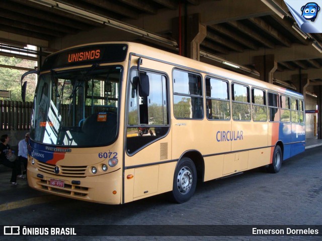 Central S.A. Transportes Rodoviários e Turismo 6072 na cidade de São Leopoldo, Rio Grande do Sul, Brasil, por Emerson Dorneles. ID da foto: 12117351.