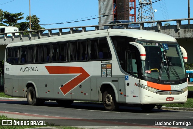 Viação Alvorada 842 na cidade de Vitória, Espírito Santo, Brasil, por Luciano Formiga. ID da foto: 12117147.