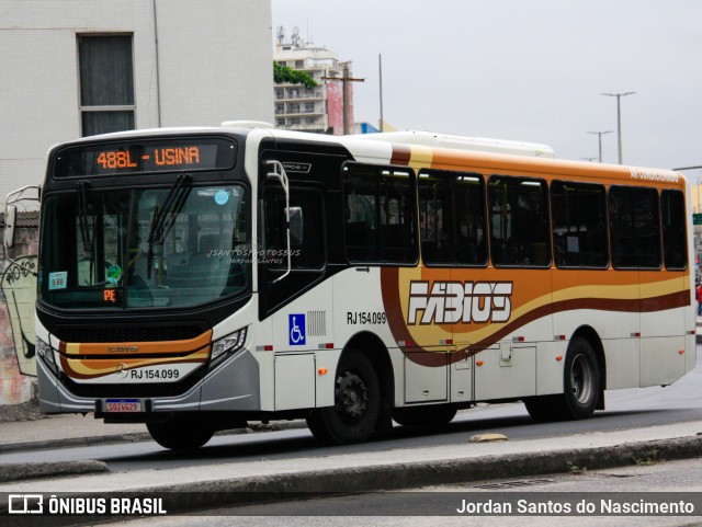 Transportes Fabio's RJ 154.099 na cidade de Rio de Janeiro, Rio de Janeiro, Brasil, por Jordan Santos do Nascimento. ID da foto: 12118776.