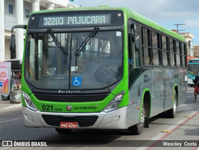 Via Metro - Auto Viação Metropolitana 0211609 na cidade de Fortaleza, Ceará, Brasil, por Wescley  Costa. ID da foto: 12118297.