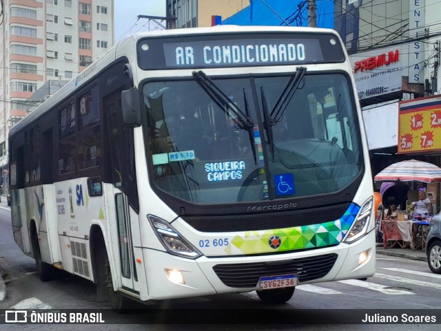 Viação Vaz 02 605 na cidade de Santo André, São Paulo, Brasil, por Juliano Soares. ID da foto: 12119482.