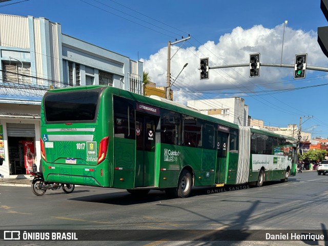Viação Paraense Cuiabá Transportes 1017 na cidade de Cuiabá, Mato Grosso, Brasil, por Daniel Henrique. ID da foto: 12120286.