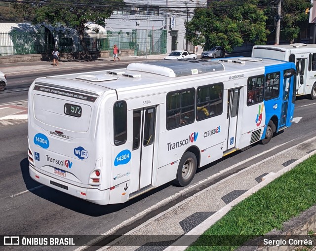 Serramar Transporte Coletivo 14304 na cidade de Vitória, Espírito Santo, Brasil, por Sergio Corrêa. ID da foto: 12119343.