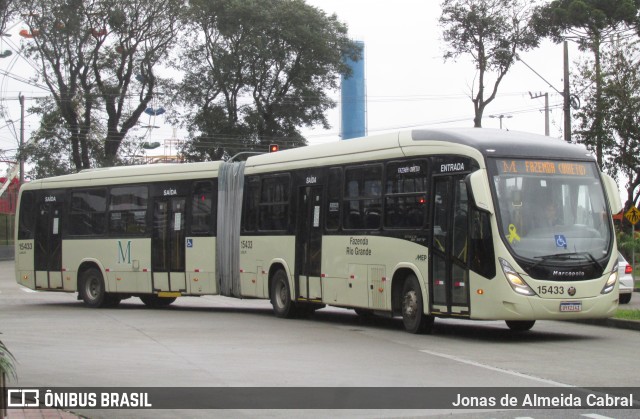 Leblon Transporte de Passageiros 15433 na cidade de Curitiba, Paraná, Brasil, por Jonas de Almeida Cabral. ID da foto: 12123063.