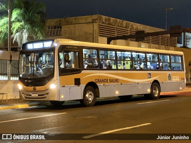 Transportes Coletivos Grande Bauru 2142 na cidade de Bauru, São Paulo, Brasil, por Júnior Juninho. ID da foto: 12126576.