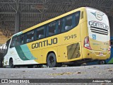 Empresa Gontijo de Transportes 7045 na cidade de Varginha, Minas Gerais, Brasil, por Anderson Filipe. ID da foto: :id.
