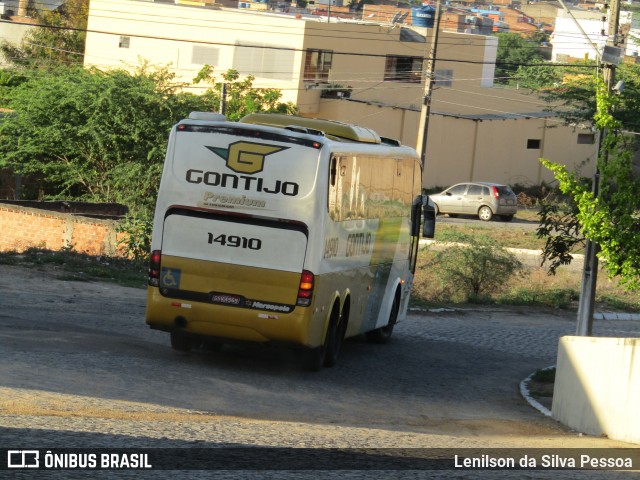 Empresa Gontijo de Transportes 14910 na cidade de Caruaru, Pernambuco, Brasil, por Lenilson da Silva Pessoa. ID da foto: 12070393.