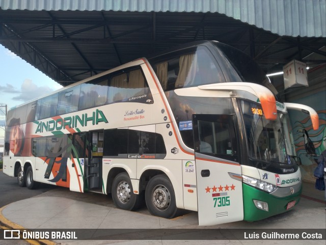 Empresa de Transportes Andorinha 7305 na cidade de Presidente Prudente, São Paulo, Brasil, por Luis Guilherme Costa. ID da foto: 12070180.