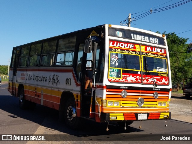 7 de Octubre - Linea 59 011 na cidade de Luque, Central, Paraguai, por José Paredes. ID da foto: 12070030.