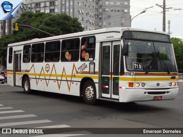 Companhia Carris Porto-Alegrense 0163 na cidade de Porto Alegre, Rio Grande do Sul, Brasil, por Emerson Dorneles. ID da foto: 12068728.