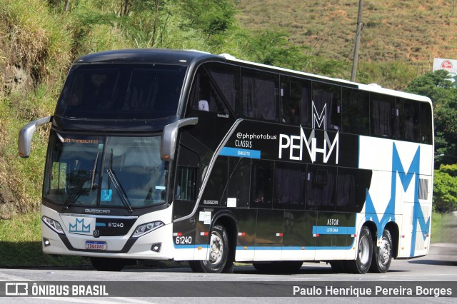 Empresa de Ônibus Nossa Senhora da Penha 61240 na cidade de Piraí, Rio de Janeiro, Brasil, por Paulo Henrique Pereira Borges. ID da foto: 12070604.