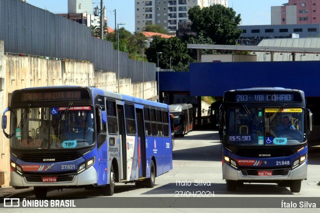 BB Transportes e Turismo 27.621 na cidade de Osasco, São Paulo, Brasil, por Ítalo Silva. ID da foto: 12068554.