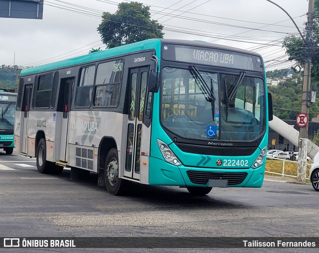 Viação Ubá Transportes 222402 na cidade de Juiz de Fora, Minas Gerais, Brasil, por Tailisson Fernandes. ID da foto: 12068955.
