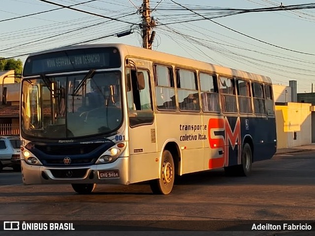 Transporte Coletivo Santa Maria 001 na cidade de Bom Despacho, Minas Gerais, Brasil, por Adeilton Fabricio. ID da foto: 12070856.