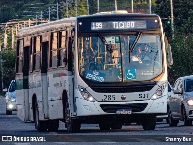 SJT - São Judas Tadeu 285 na cidade de Cabo de Santo Agostinho, Pernambuco, Brasil, por Shanny Bus. ID da foto: 12068488.