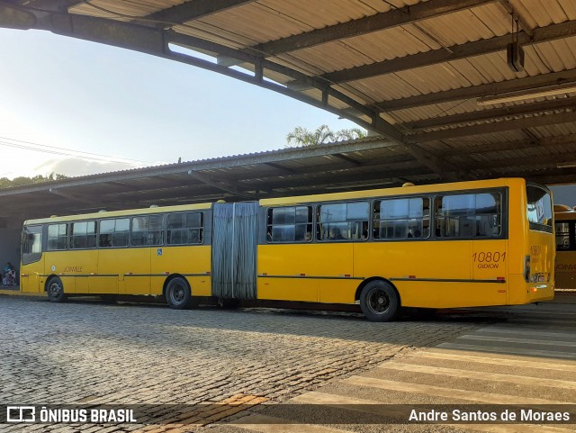 Gidion Transporte e Turismo 10801 na cidade de Joinville, Santa Catarina, Brasil, por Andre Santos de Moraes. ID da foto: 12069986.