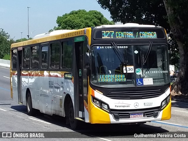 Transportes Paranapuan B10044 na cidade de Rio de Janeiro, Rio de Janeiro, Brasil, por Guilherme Pereira Costa. ID da foto: 12070042.