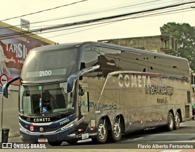 Viação Cometa 723021 na cidade de Sorocaba, São Paulo, Brasil, por Flavio Alberto Fernandes. ID da foto: 12069223.