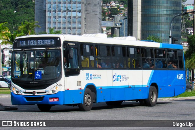 Insular Transportes Coletivos 45173 na cidade de Florianópolis, Santa Catarina, Brasil, por Diego Lip. ID da foto: 12070859.
