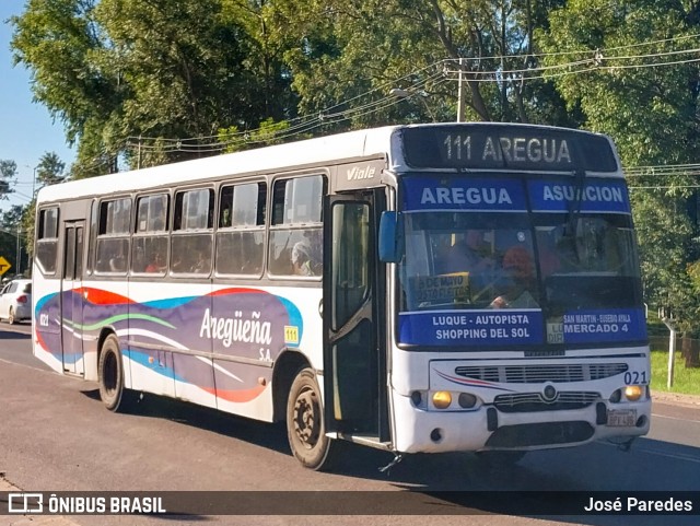 Aregueña S.A. - Línea 111 021 na cidade de Luque, Central, Paraguai, por José Paredes. ID da foto: 12070477.
