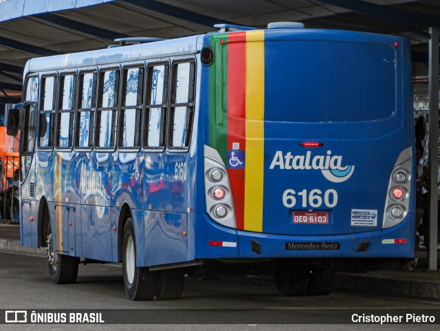 Viação Atalaia Transportes 6160 na cidade de Aracaju, Sergipe, Brasil, por Cristopher Pietro. ID da foto: 12070085.