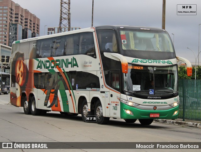 Empresa de Transportes Andorinha 7400 na cidade de São Paulo, São Paulo, Brasil, por Moaccir  Francisco Barboza. ID da foto: 12068749.